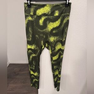 Gymshark | GS Power Original Leggings | moss olive print | XL
